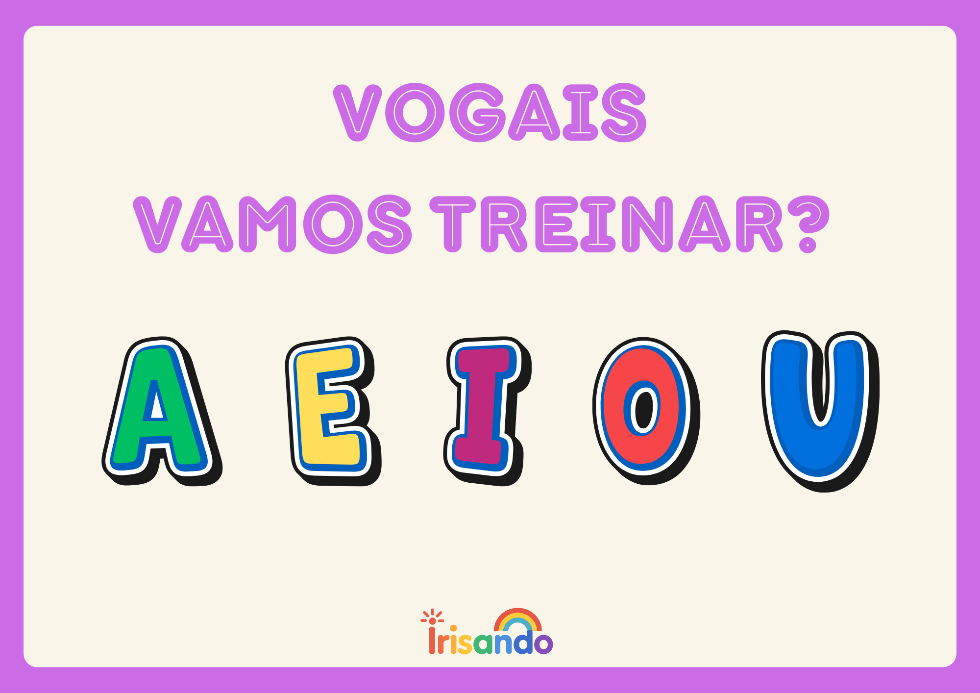 Bônus 3 – Treino das Vogais