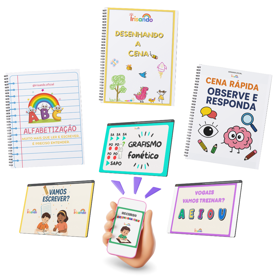 Kit Irisando – materiais de alfabetização prontos para imprimir